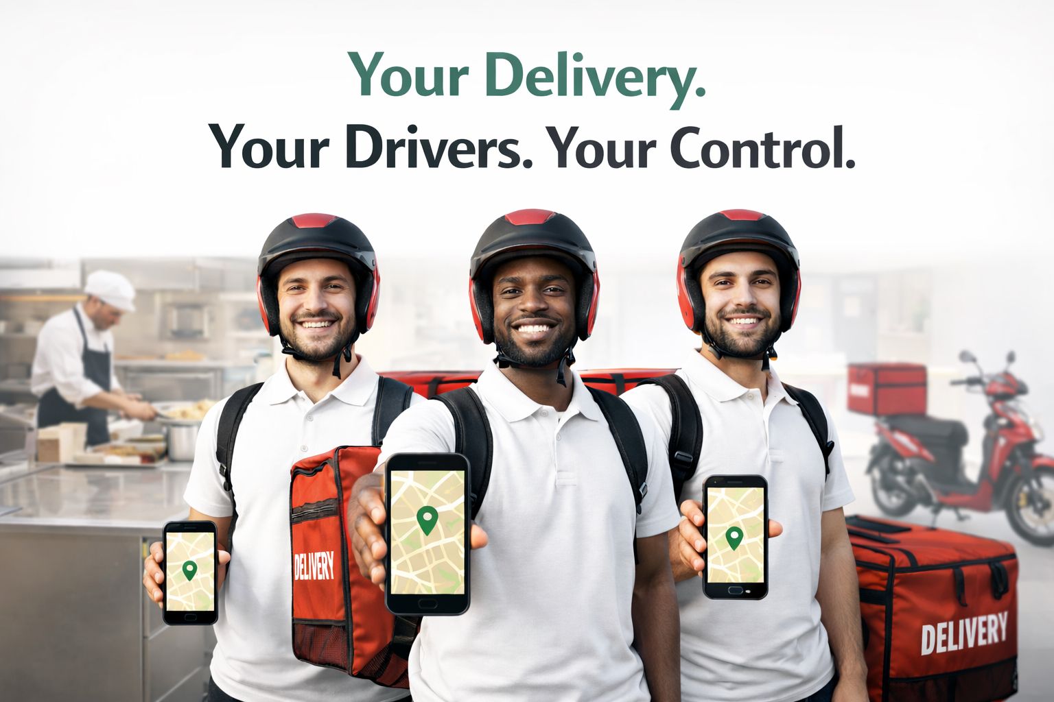 Your delivery, Your drivers, Your control